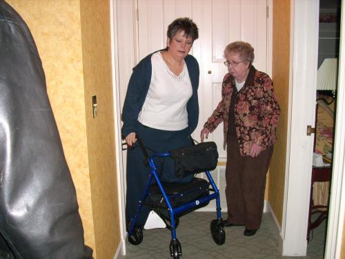 Mom helps her 