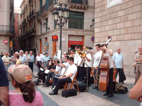 St. James square orchestra playing