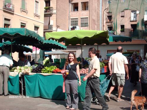 more of outdoor market at Las Ramblas