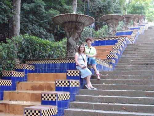 Me and Steph at Palace gardens by Olympic Stadium