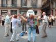 More of dancing in the square